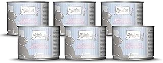 MjAMjAM - Premium Nassfutter für Katzen - blanchierte Pute mit reichlich Lachs an Soße, 6er Pack (6 x 185 g), getreidefrei mit extra viel Fleisch product image