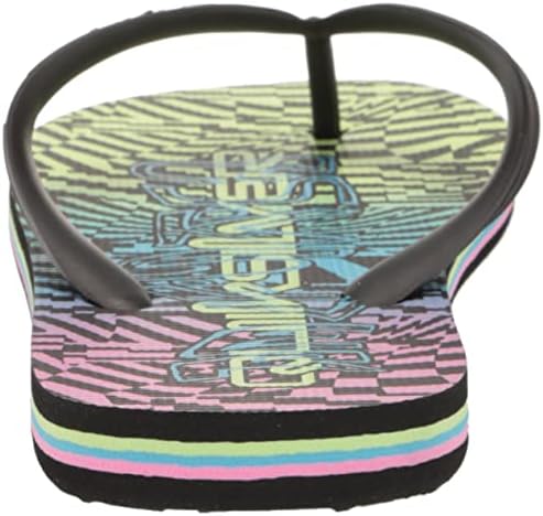 Quiksilver Boy's Unisex-Child Molokai Art Youth Sandal Flip-Flop, Black/Pink/Blue, 11 Little Kid | Image 2