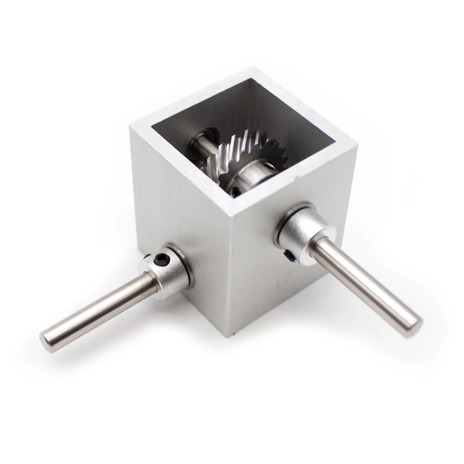 1:2 Turbina Trasmissione ad ingranaggi a vite senza fine Angolo retto Scatola di inversione Riduttore ad angolo di 90 gradi Dispositivo angolare for albero da 6 mm Per applicazioni meccaniche fai da t