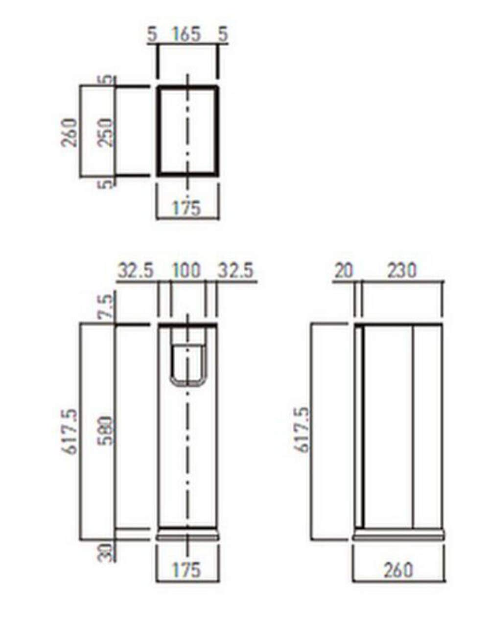 Shinyei Home Create Fire Extinguisher Box, Stationary Type, SK-FEB-7,  Silver Metallic/Dark Gray, Body: Depth 10.2 inches (26 cm), Body: Height  6.9 inches (17.5 cm), Body: 24.2 inches (61.75 cm) - Amazon.com