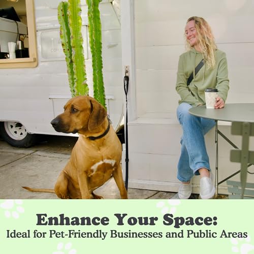 Canine Hitch- Secure Dog Leash Parking Mounted Indoor – Outdoor Wall Hook - Tie Out Stainless Steel Practical Lead Management for Home & Business, Slim Compact - Image 6