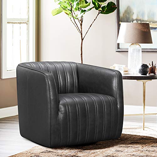 Sillón Giratorio Piel Pardo miniatura 1