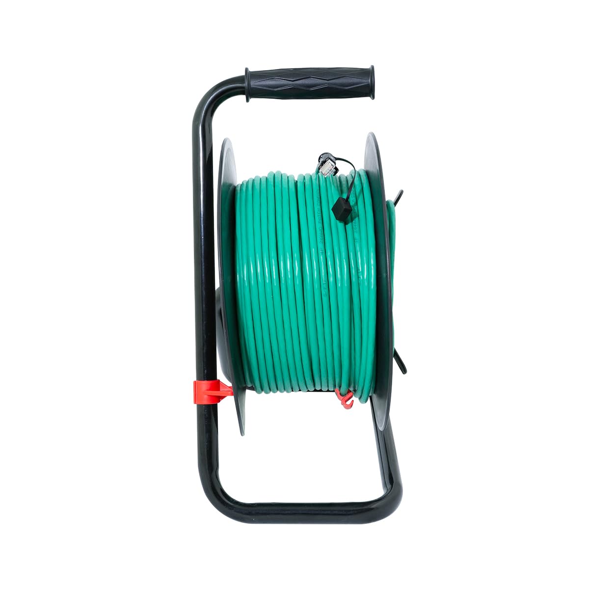 LogiLink CQ3080S - Netzwerk Kabeltrommel CAT 6A Patchkabel (Netzwerkkabel) mit S/FTP Schirmung, 80m