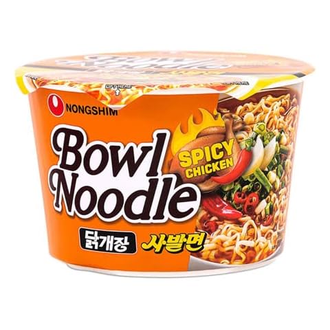 Nongshim Instant Noodles Spicy Chicken Bowl Noodle Soup 100G x 12 BOWLS Cover