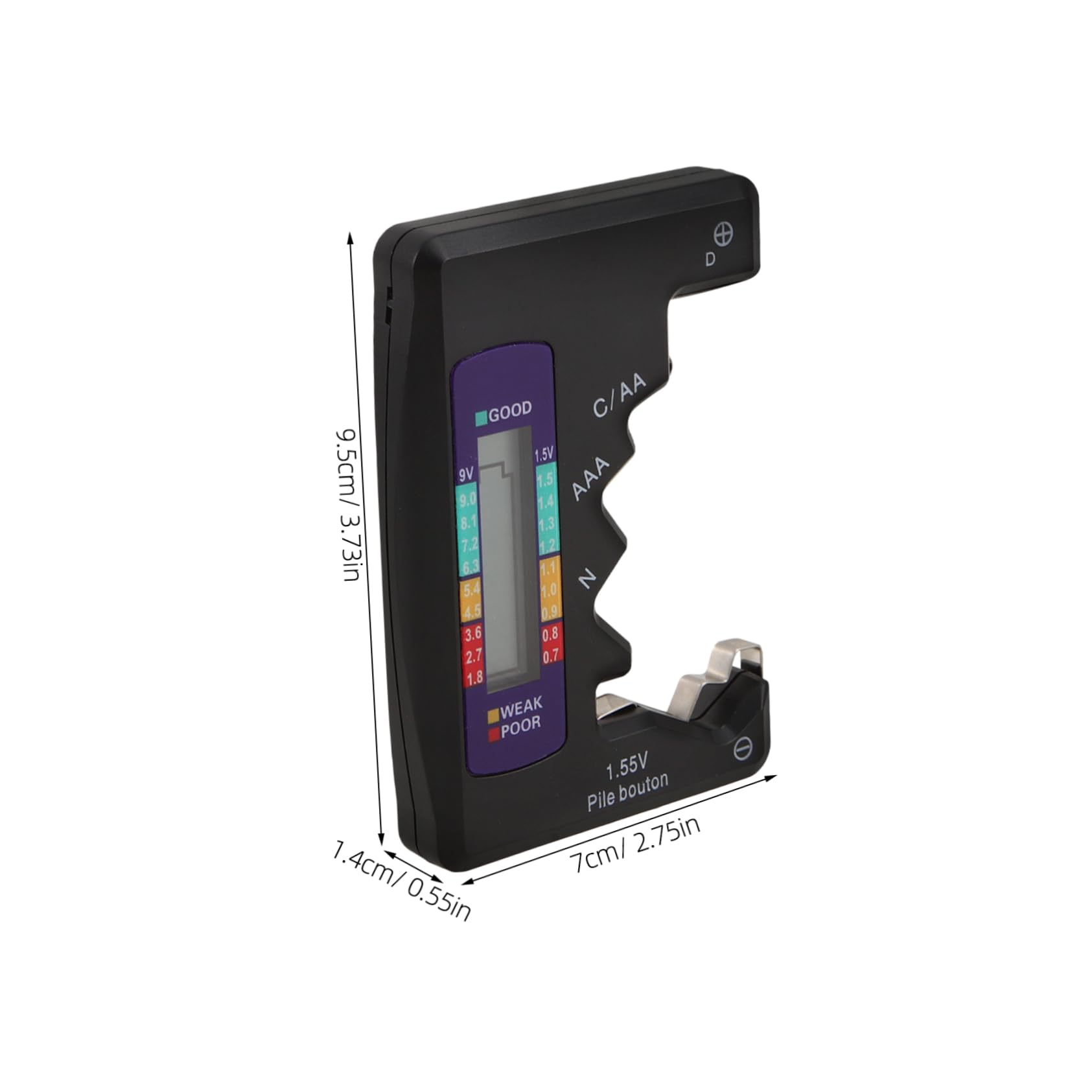 DOITOOL Battery Testing Tool with Easy to Read Display Digital Battery Checker for Optimal Device Performance
