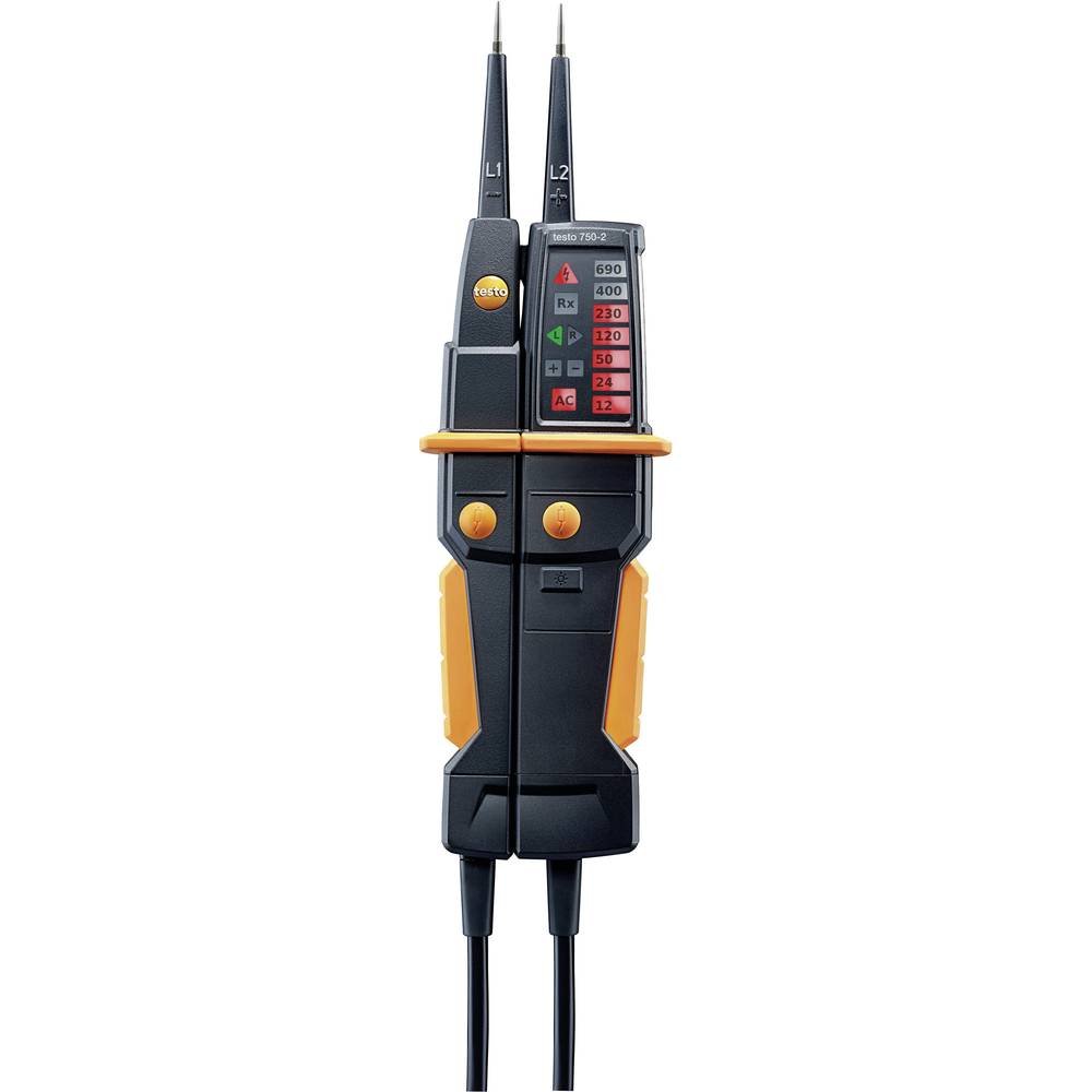 Testo 750-2 LED Spannungsprüfer, 690V ac/dc max. Durchgangsprüfung Batterie CAT III, CAT IV