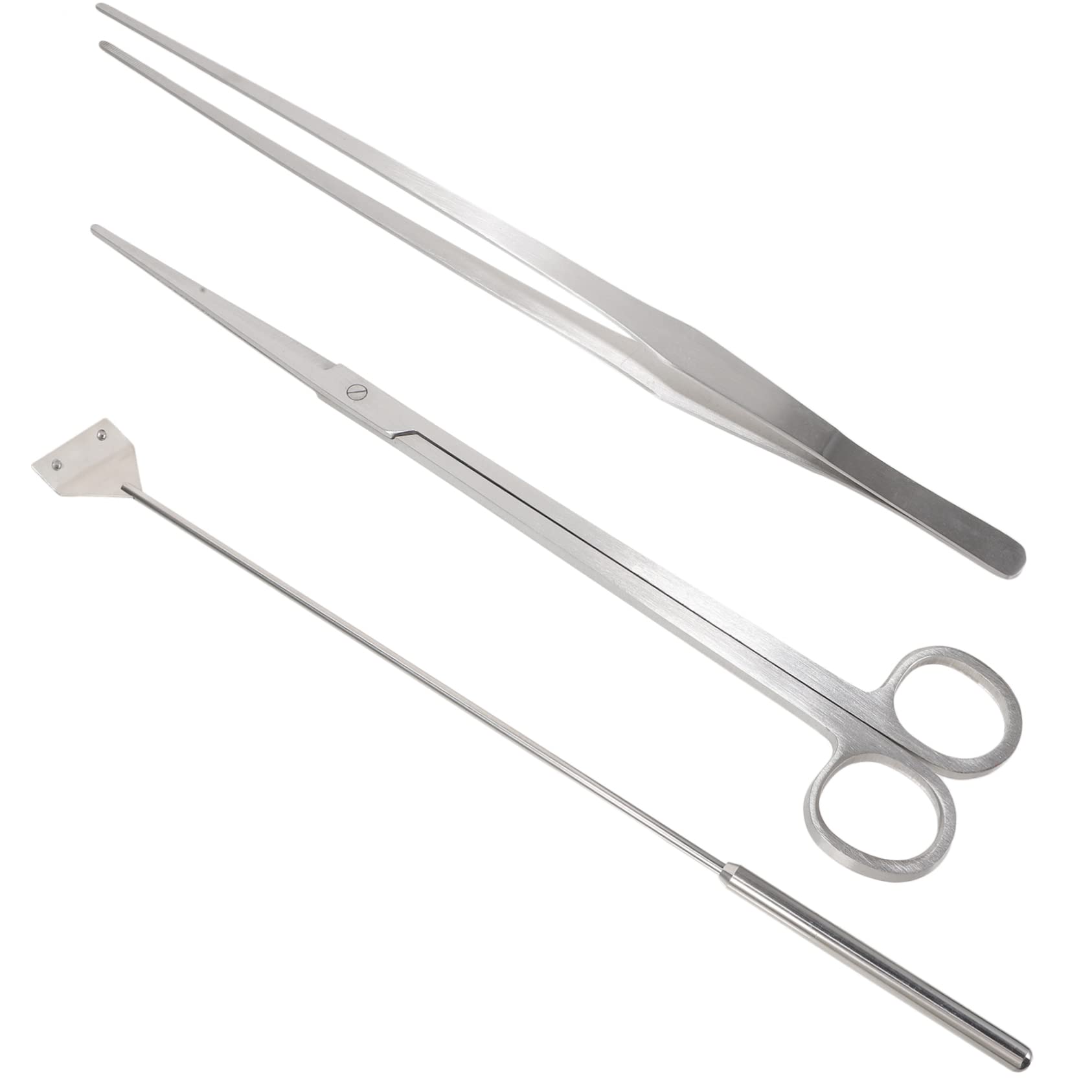 VANZACK Saltwater Aquarium Kit Compact Scraper Kit Long Handle Cleaning Tool Handheld Moss Tweezer for Fish Tank Cleaning Gadget