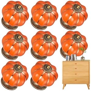 Generisch 8er-Set Keramik Kürbis Knöpfe