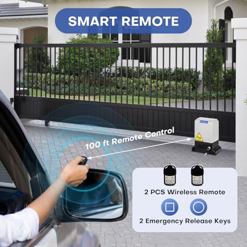 Roomark MD370-110V 370W Automatic Sliding Gate Opener Kit Rack Driven Sliding Gate Motor thumb #3