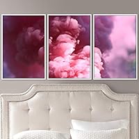 3 Piece Framed Canvas Wall Art Abstract Fluids 3D Abstract Abstract Brushstroke Contemporary - 16