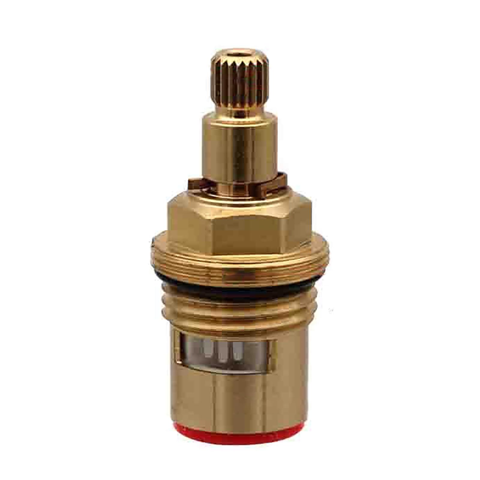 ZQFHSX Faucet Stem Disc,Tap Inner Valve,Faucet car 1pcs Brass Ceramic Disc Cartridge Tap Replacement Valves Kitchen Mixer Turn for Bathroom Kitchen(Red)