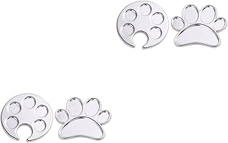 4 Peças Bandeja De Ferramentas De Paleta Paleta De Mistura De Arte De Unha Suporte De Esmalte De Unha Gel Paletes De Retorno Placa De Decoração De Unhas Placa De Mistura De Cores