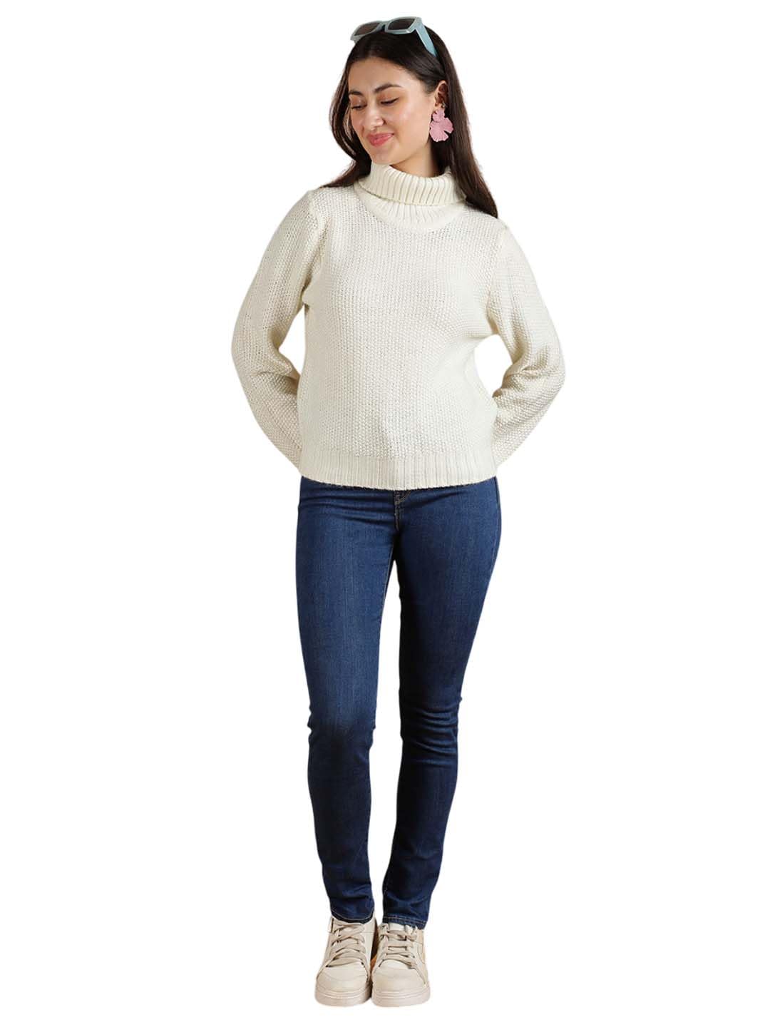 kotty Women's Cozy Argyle Knit Sweater for Street Style and Winter Outfit Pairing-picture-23
