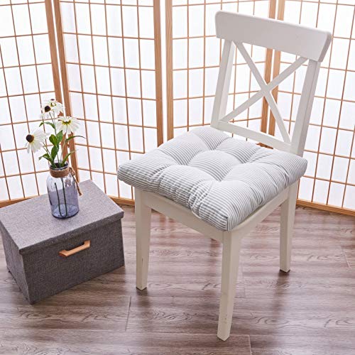 Tiita Chair Cushions 22"X22" Square Windows Pad For Adults Seating Pillows Set Of 2, Beige #TOP7