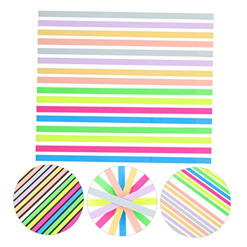 Hemoton 2 Coloridas De Livros Coloridos Para Fichários Tiras De Destaque Adesivos De Leitura Separad