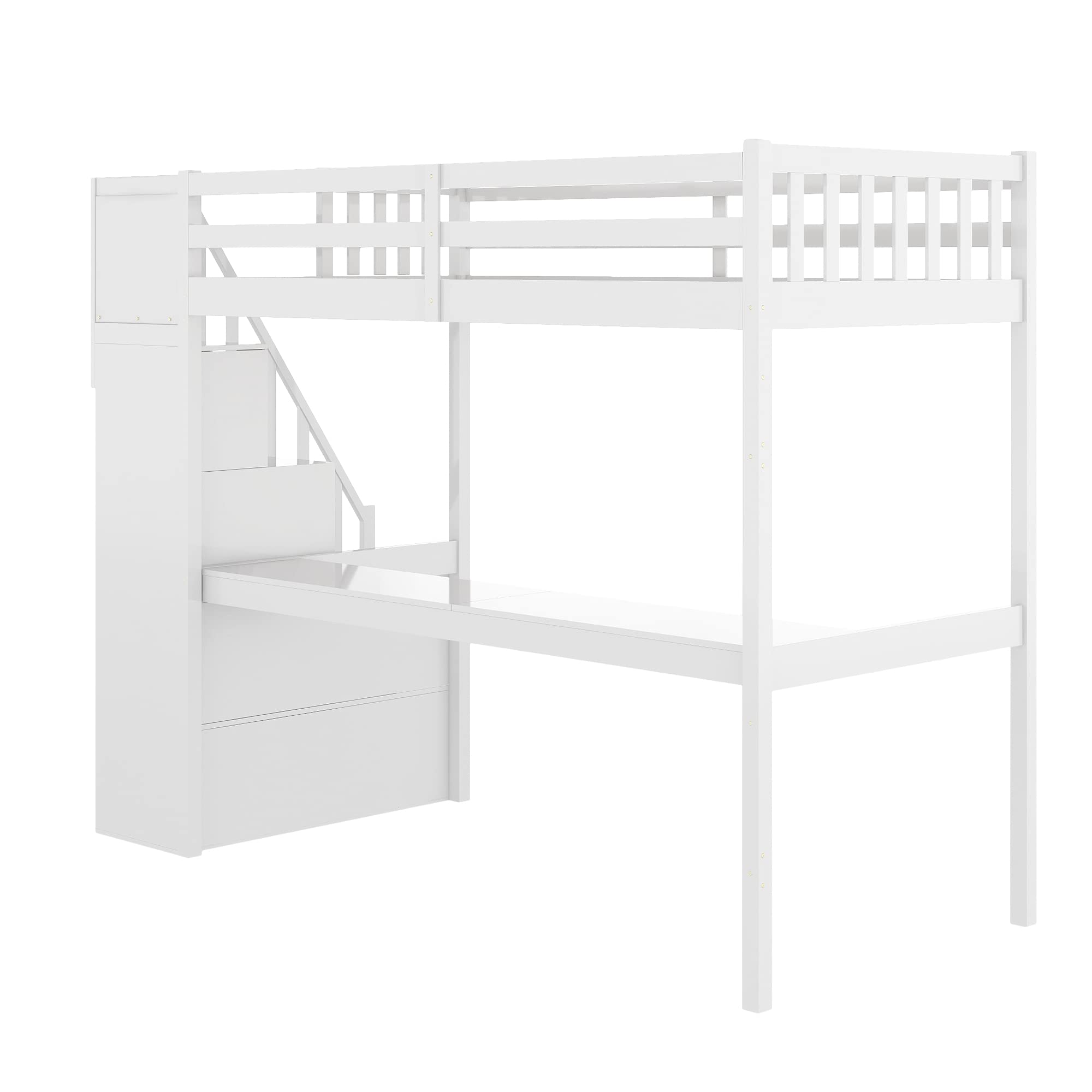 Twin Loft Bed With High Rails at Bobbie Karg blog