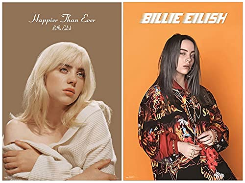 Amazon.com: Billie Eilish Poster Bundle with 2 Posters - Happier 