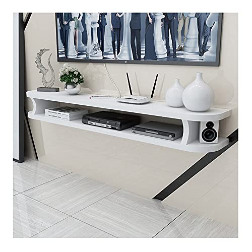 Meuble TV flottant design moderne suspendu en bois pour optimiser le salon