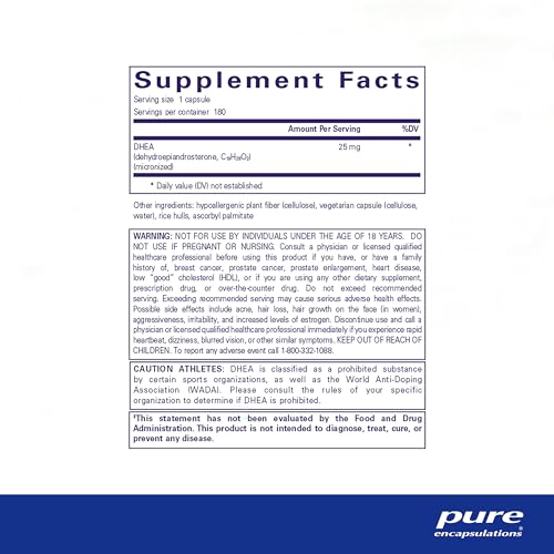 Pure Encapsulations DH21 Dhea 25 Mg - Supplement thumb #1