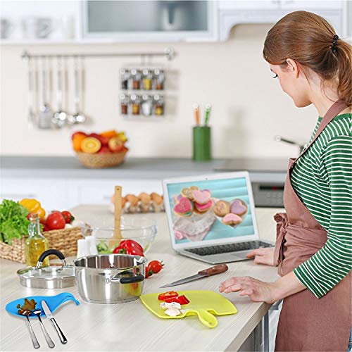 image for LZTQ Silicone Spoon Rest Heat Resistant Kitchen Utensil Rest Ladle Spo