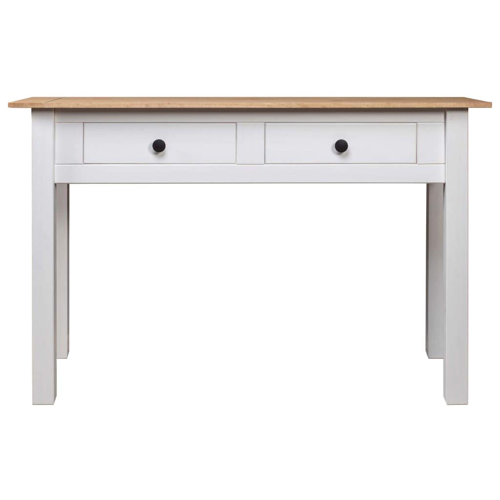 Tavolo consolle in legno di pino, 110 x 40 x 72 cm, colore: bianco