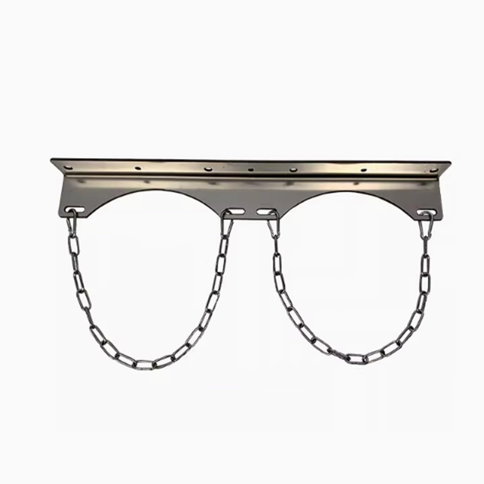 Genérico Soporte de Acero Inoxidable para Cilindros de oxígeno - Estante Ligero para Almacenamiento de Tanques de CO2, Estante Organizador Universal con Cadenas de fijación, Soporte para Cilindros de