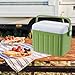 Menolana Cooler Box Storage Container for Freeze/Hot Food Multifunctional Ice Box Ice Retention Cooler for Stall Boat Outdoor Camping, Green