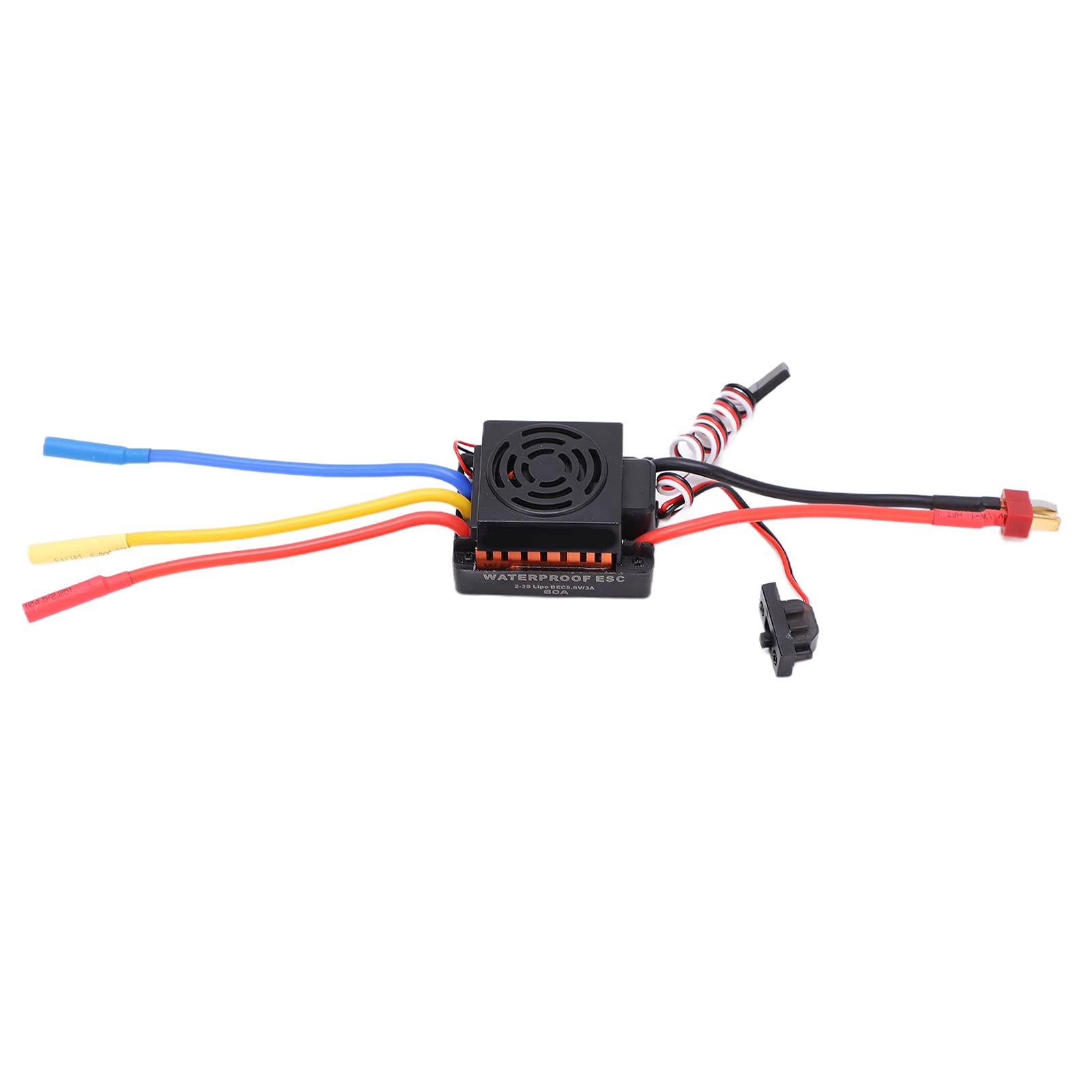 RC Brushless Motor Set with 60A ESC for 1/10 Cars | Konstrukcja o wysokim momencie obrotowym, trwały stop aluminium, kompatybilny z modelami 1/10