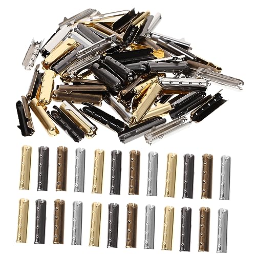LIFKOME 80Pcs Shaped Tips for DIY Shoelaces Smooth Ends for Shoe Lace Repair Colors Easy to Install for Sneakers and Hoodies