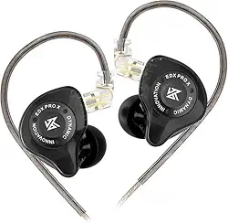 Fone De Ouvido Profissional EDX Pro X Intra-auricular, Driver Dinâmico Magnético Composto de 10mm, Cabo Substituível, Original - Perfeito para Cantores e Músicos