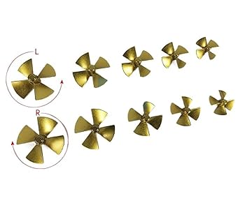 ラバープレート 複数　組み合わせ自由 Amazon | 1 個 4 ブレード金属プロペラ合金パドルスクエア