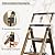 XinSunho 5 Step Ladder, Aluminum 5 Step Stool with Retractable Handrail and Anti-Slip Wide Pedal, Folding Stool Ladders 5 Steps, 330lbs Safety Household Slim Ladder