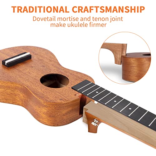 Kmise UKU Lele Soprano Ukelele 17 Inch Mini Travel Pocket Ukalalee thumb #2
