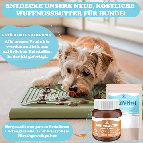 Hirschgeweihpulver für Hunde & Katzen - Mineralstoffversorgung 100% natürlich - Kollagen Pulver mit Protein, Calcium, Magnesium, Spurenelemente 200 g