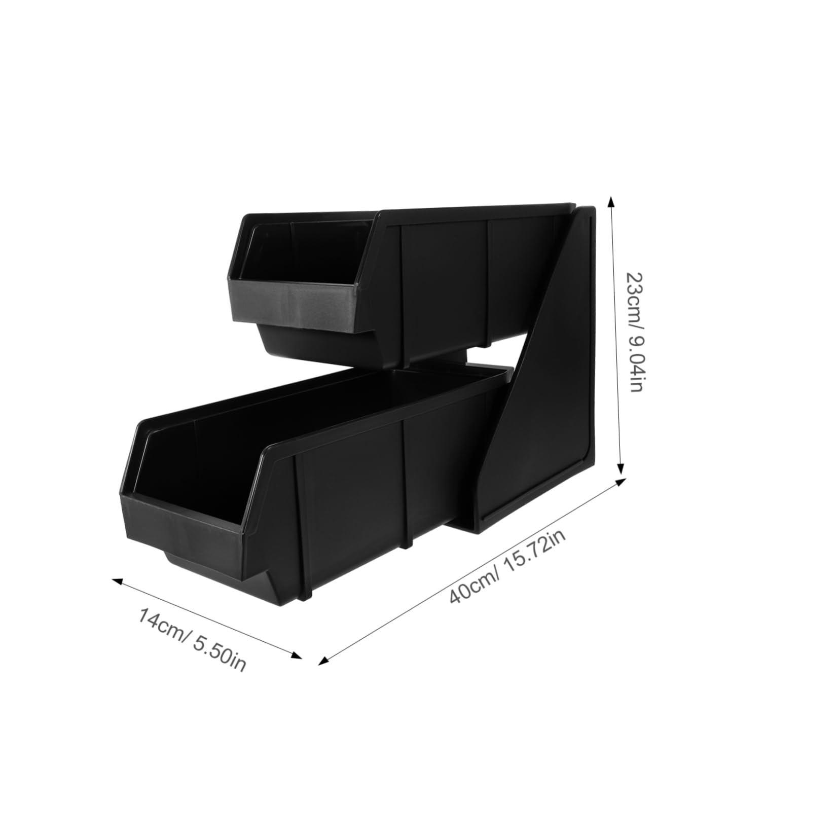 VICASKY Coffee Bar Organizer Box Multi Functional Plastic Storage Holder for Straws Sugar Packets and Condiments Stylish Decor for Coffee Stations and Countertops