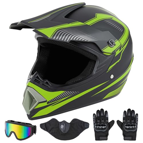 CARTMAN Matte Black Motocross Helmet