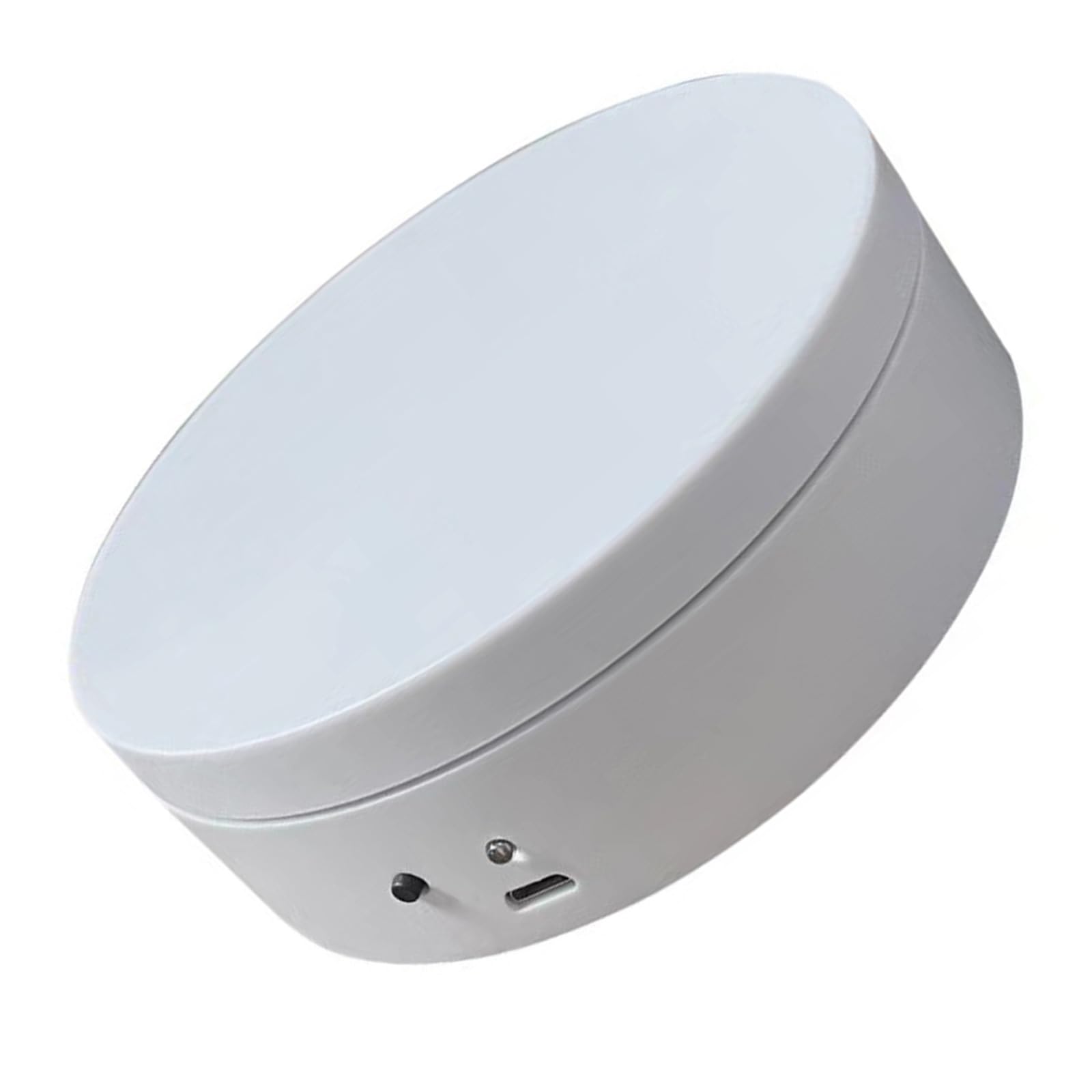 Buxuaaaa White 360 Degree Motorized Turntable Rotating Display Stand Electric Display Turntable For Photography Products And Shows Electric Rotating