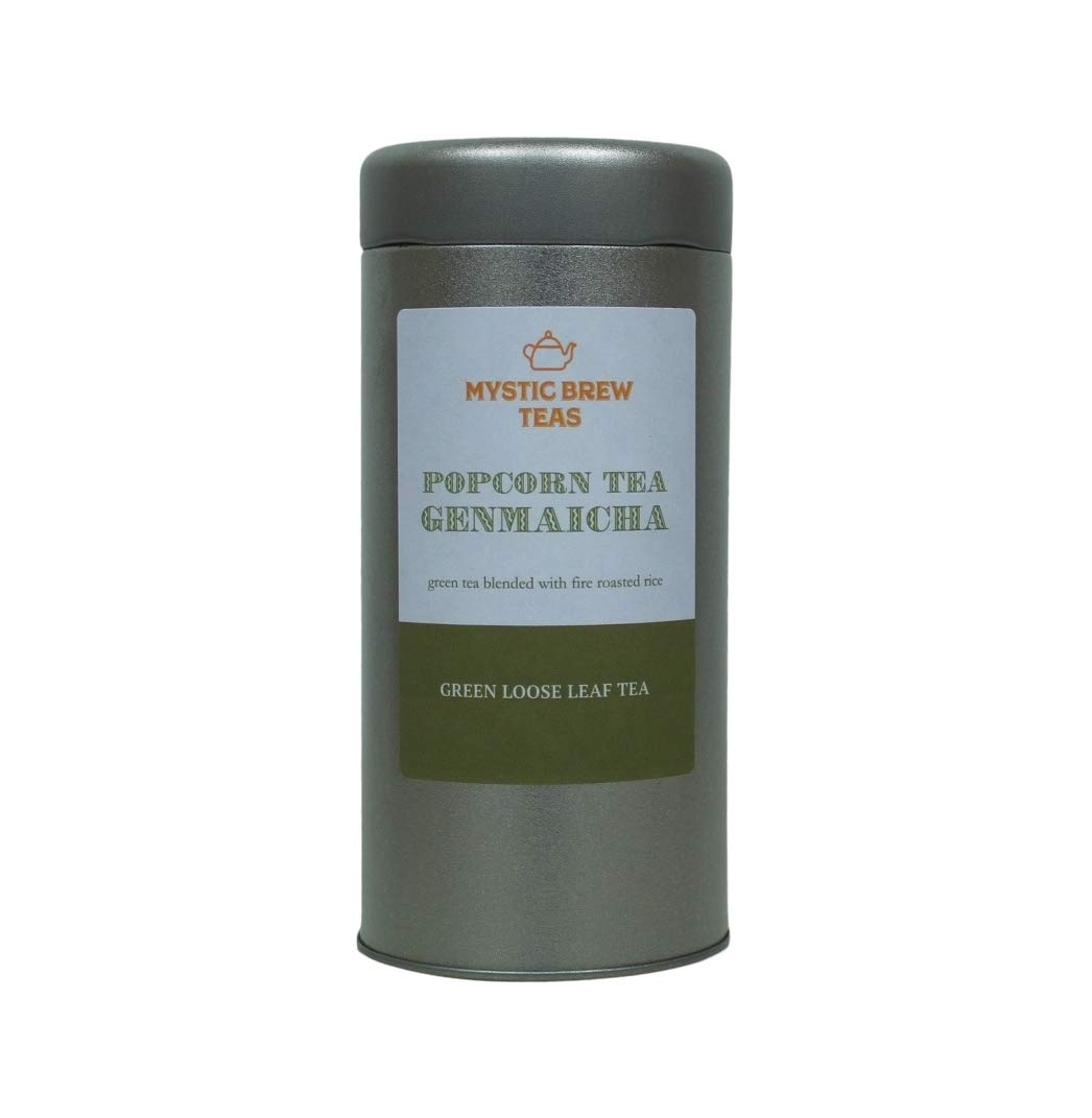 Genmaicha Popcorn Loose Leaf Tea 100 Grams Caddy