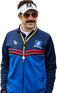 Jason Sudekis Blue Track Jacket - Lightweight Fleece Football Track Jacket - Ted Lesso Track Jacket