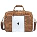 S-ZONE Genuine Leather Professional Look Briefcase Bag for 17 inch Laptop