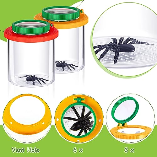 Libima LIBIMA-2140 100 Pcs Bug Catcher Kit Include 20 Magnifying Insect Box 20 Bug Catcher Net 60 Fine Motor Skill Toys Sensory Learning Tools Bug Jar Tweezers For Outdoor Science Nature Exploration Observation thumb #2