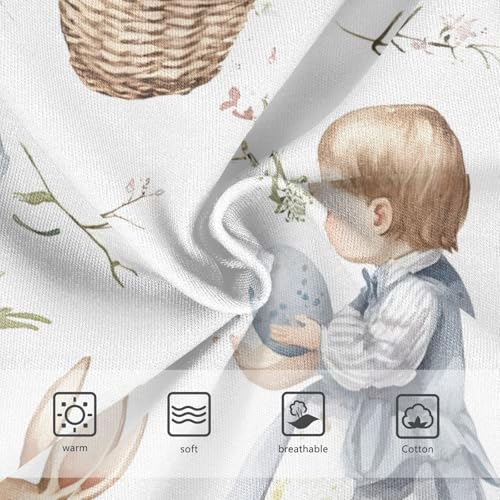 Toddler Panties, Vintage Rabbit White Girls Underwear Cotton, 2T–8 Years3