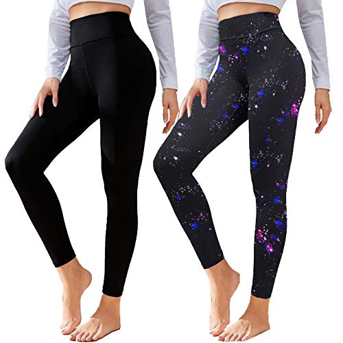 2 Pack Leggings for Women Butt LiftHigh Waisted Tummy Control Workout