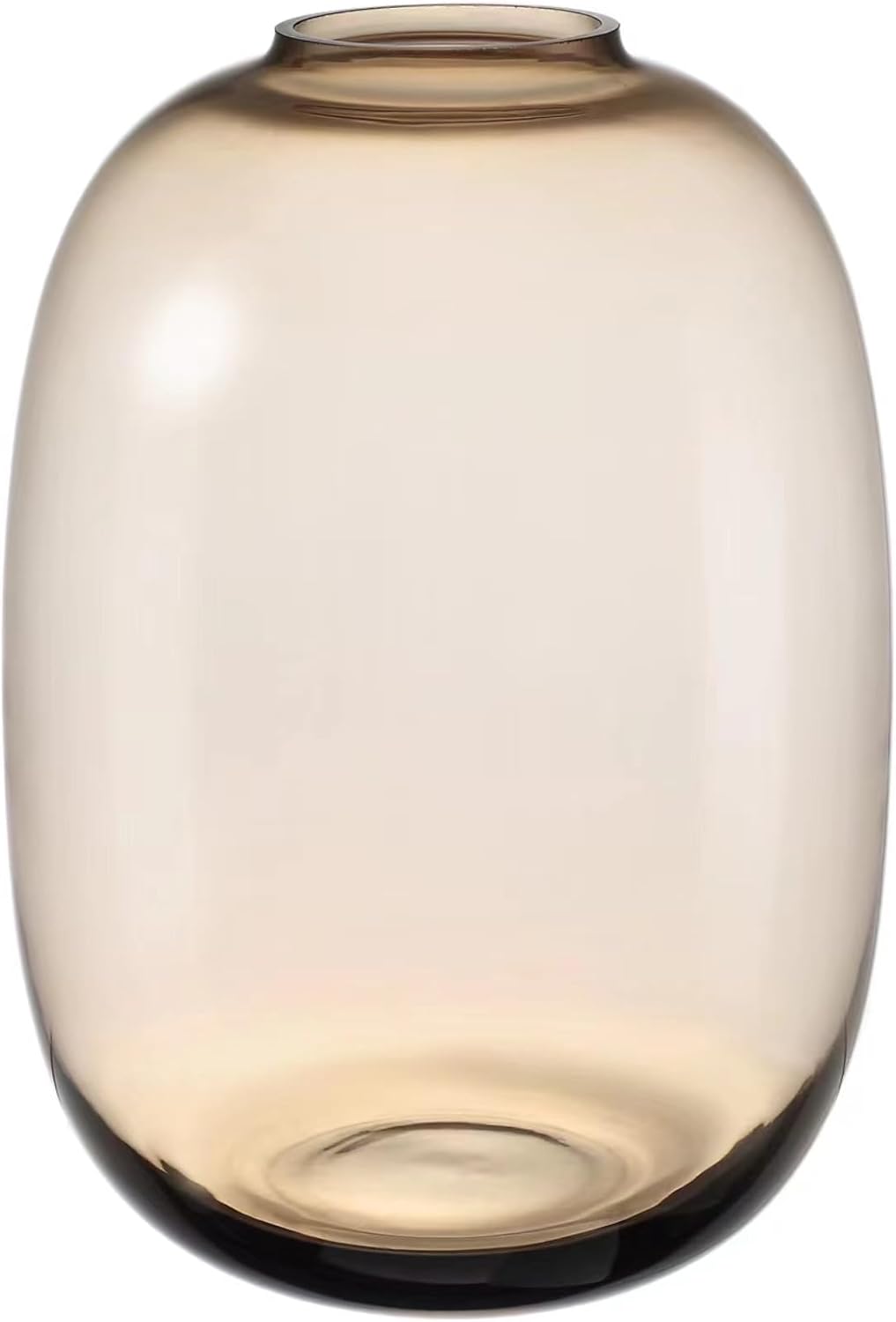 Extra Large Brown Glass Vase Primary Colored Fall Vases Tall Floor Vase Tabletop Centerpiece Flower Vase for Long Stem Branch Artificial Plant Home Indoor Decoration (Brown, Extra Large)