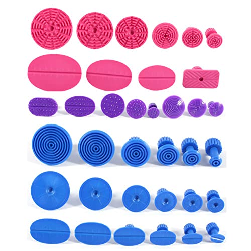 Auto Puller Tabs Car Body Paintless Dent Repair Tools 36 Pcs Glue Puller Tabs Removal Body Hail Damage Remover Kits for Vehicle SUV+dent removal kit+ glue tabs+pdr glue tabs