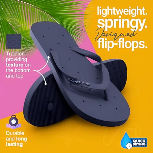 Image of Shower Shoez Men's Non-Slip Gym Pool Dorm Water Sandals Flip Flops