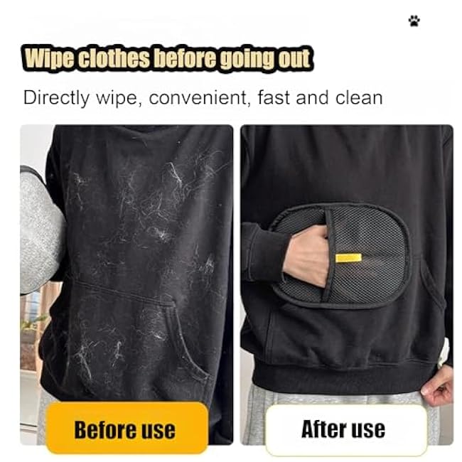 3 Pcs Pet Hair Remover Electrostatic Gloves£¬Pet Hair Removal Glove,Electrostatic Pet Hair Remover Gloves for Furniture, Carpet, and Car Seats - Reusable Pet Grooming Tool (3)-DRBHGQ1t