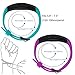 Bands for Samsung Gear Fit 2 Band/Gear Fit 2 Pro[2-Pack: Teal Green+Purple], Rukoy Replacement Straps Accessories for Samsung Gear Fit2 Pro SM-R365/ Gear Fit2 SM-R360 Smartwatch (5.9