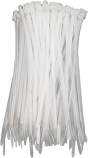 Micro Connectors 14 Inch Cable Zip Tie 50-Lbs Multi-Purpose Self-Locking/Clear (300-Pack) (MSC-214CL-3P)