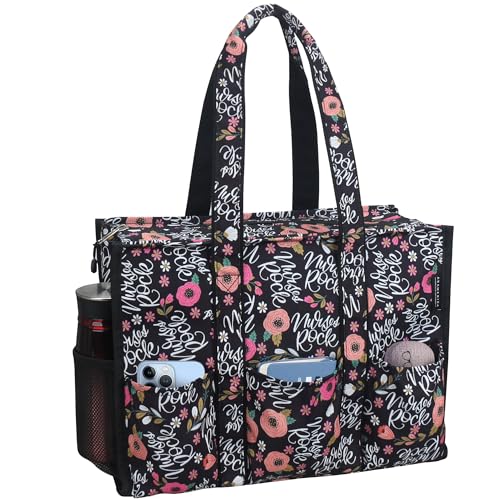 Image of Nurse Bags for Work Nursing Bag Multiple Pockets Waterproof Organizing Zip Top Clinical Bag for Nursing Students Home Health